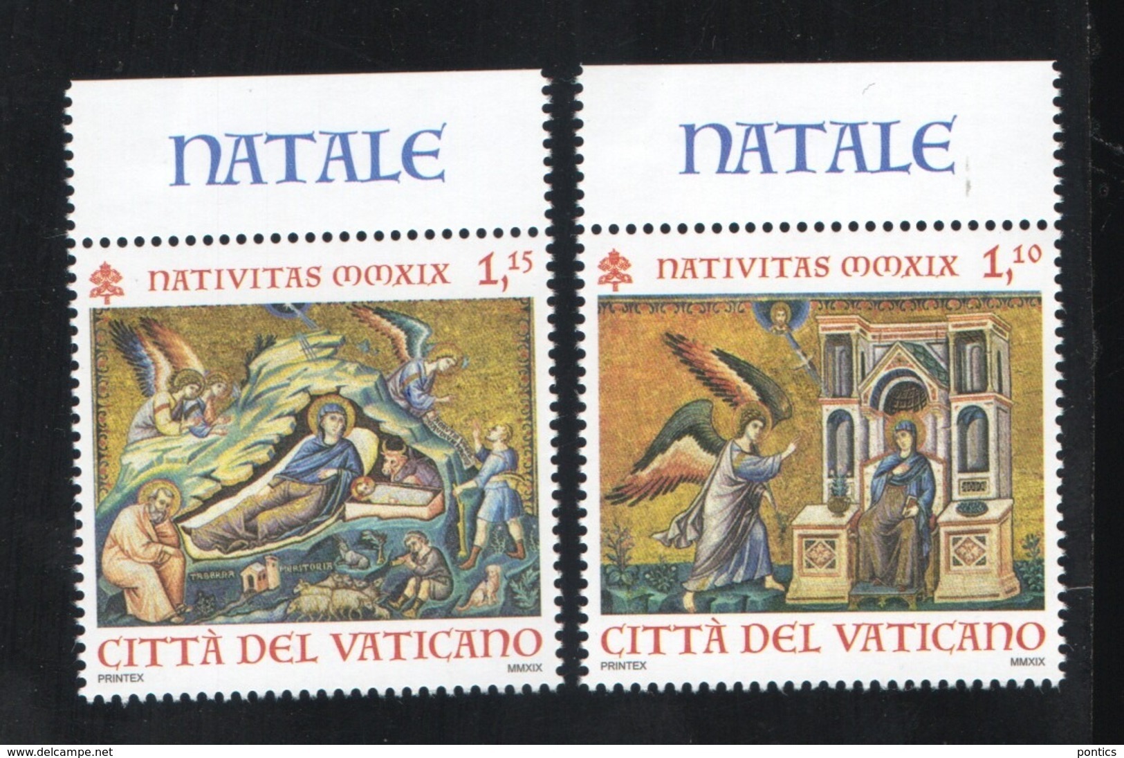 2019 - VATICAN - VATICANO - VATIKAN - S36E2 - MNH SET OF 2 STAMPS ** - Neufs