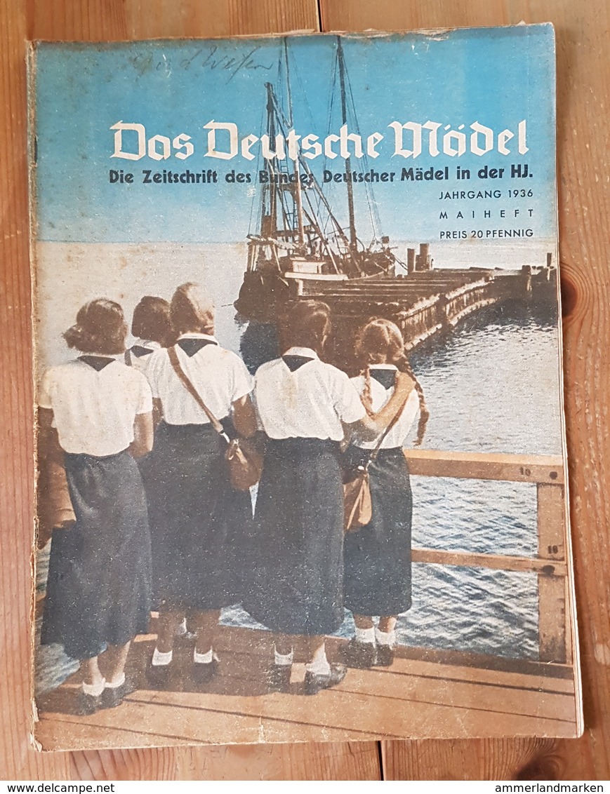 Das Deutsche Mädel, BDM In Der HJ, Maiheft 1936 Ausgabe Nordsee - Allemand