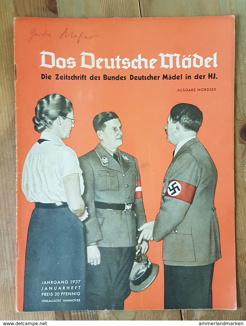 Das Deutsche Mädel, BDM In Der HJ Januarheft 1937, Ausgabe Nordsee - German