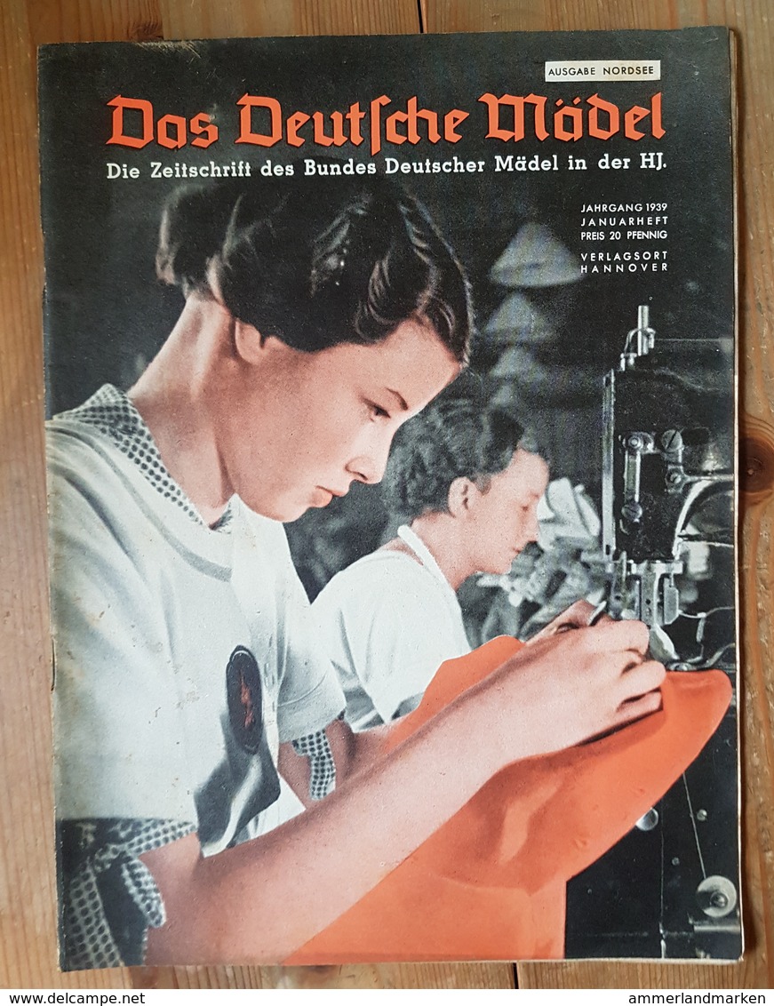 Das Deutsche Mädel, BDM In Der HJ Januarheft 1939, Ausgabe Nordsee - Duits