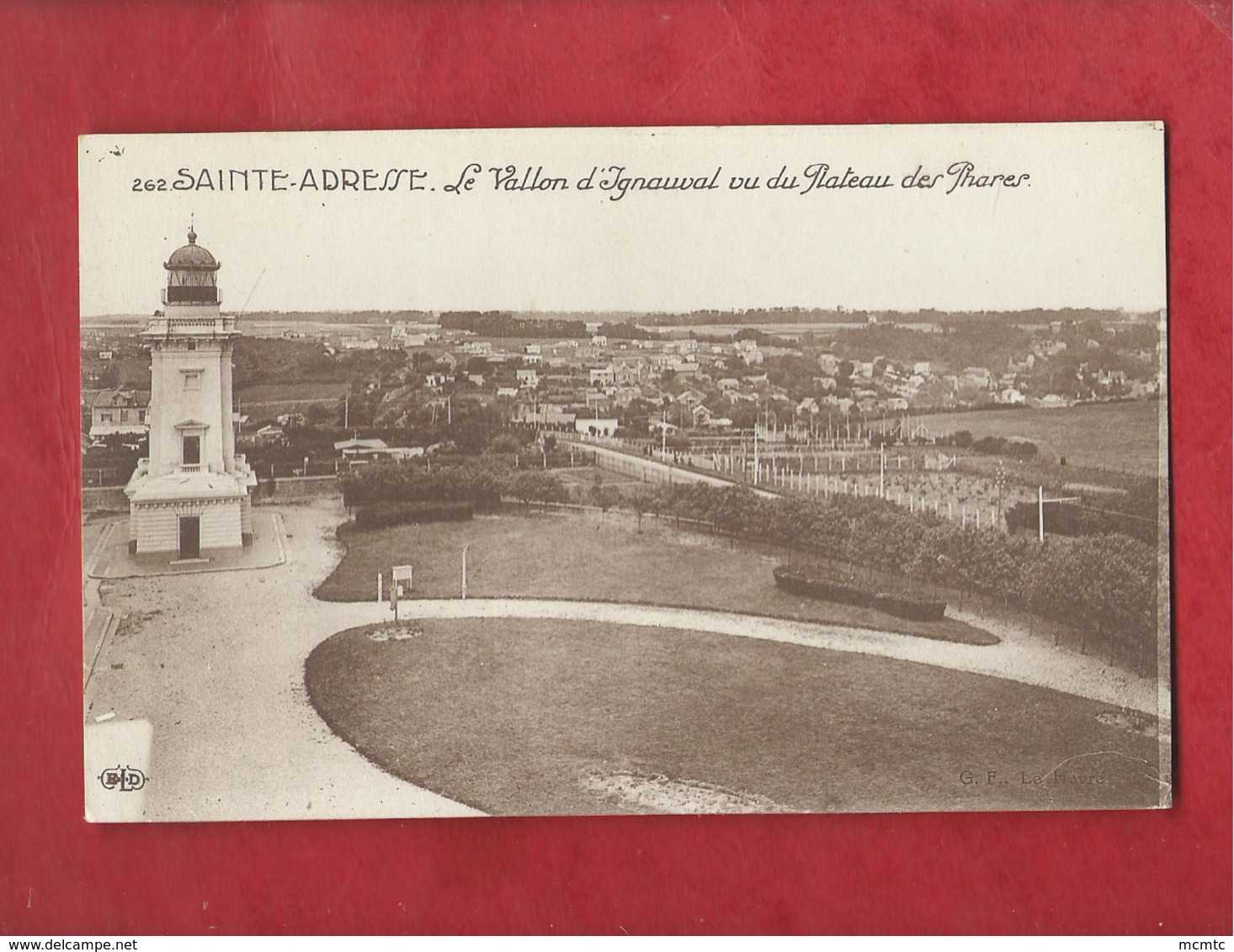 CPA -  Sainte Adresse  - Le Vallon D'Ignauval Vu Du Plateau Des Phares - Sainte Adresse