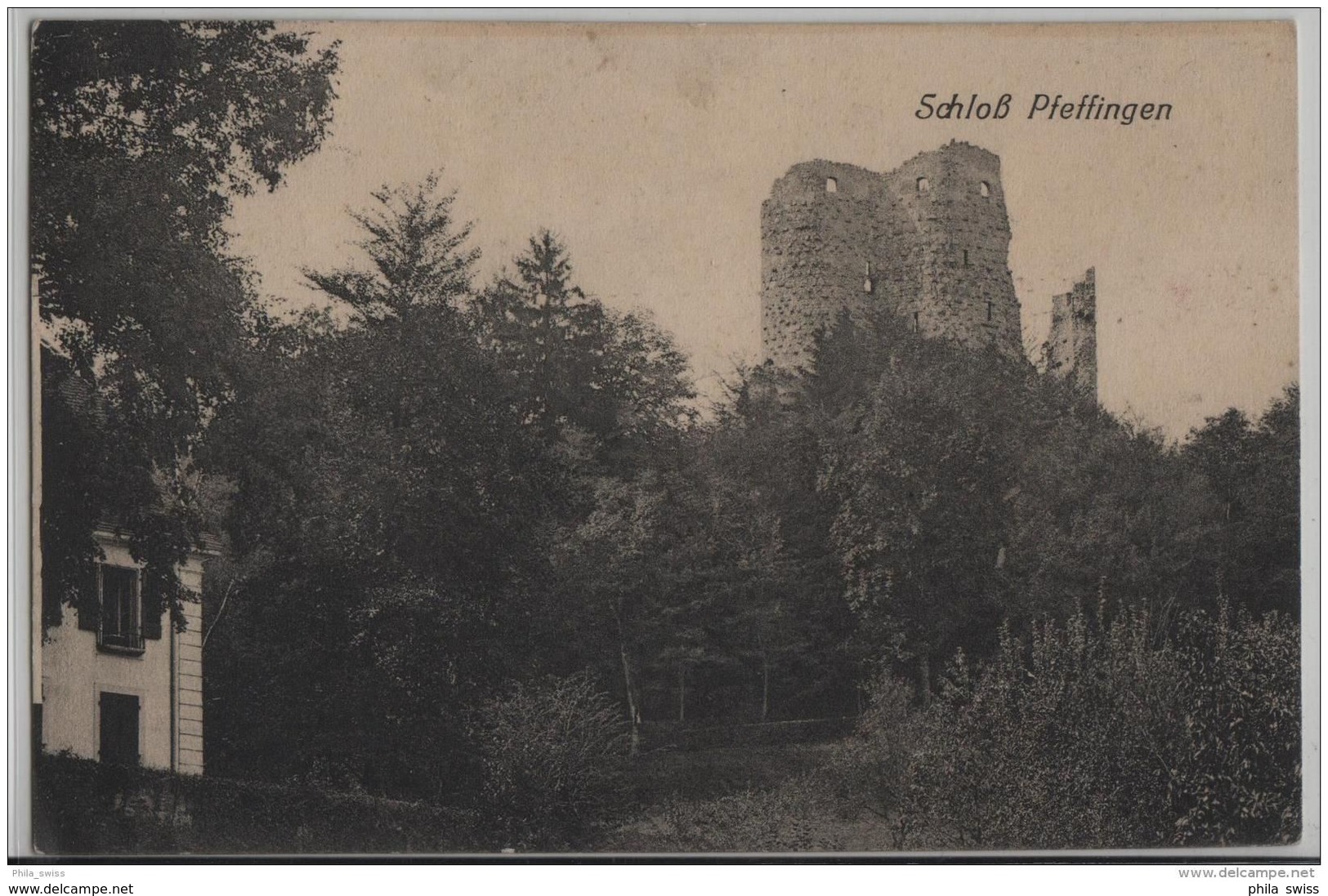 Schloss Pfeffingen (Baselland) Stempel: Aesch - Photo: H. Speiser No. 2931 - Aesch