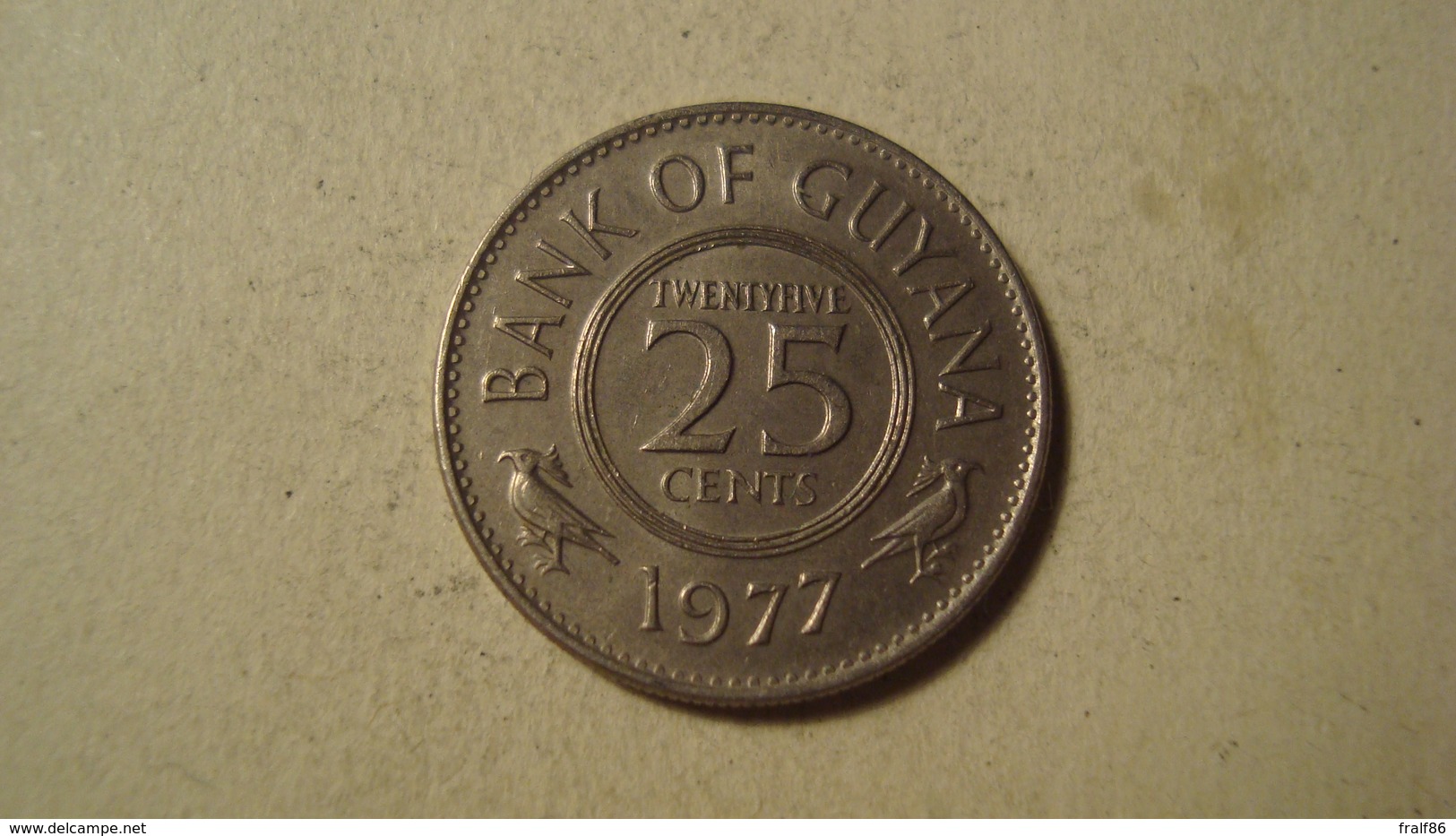 MONNAIE GUYANA 25 CENTS 1977 - Guyana