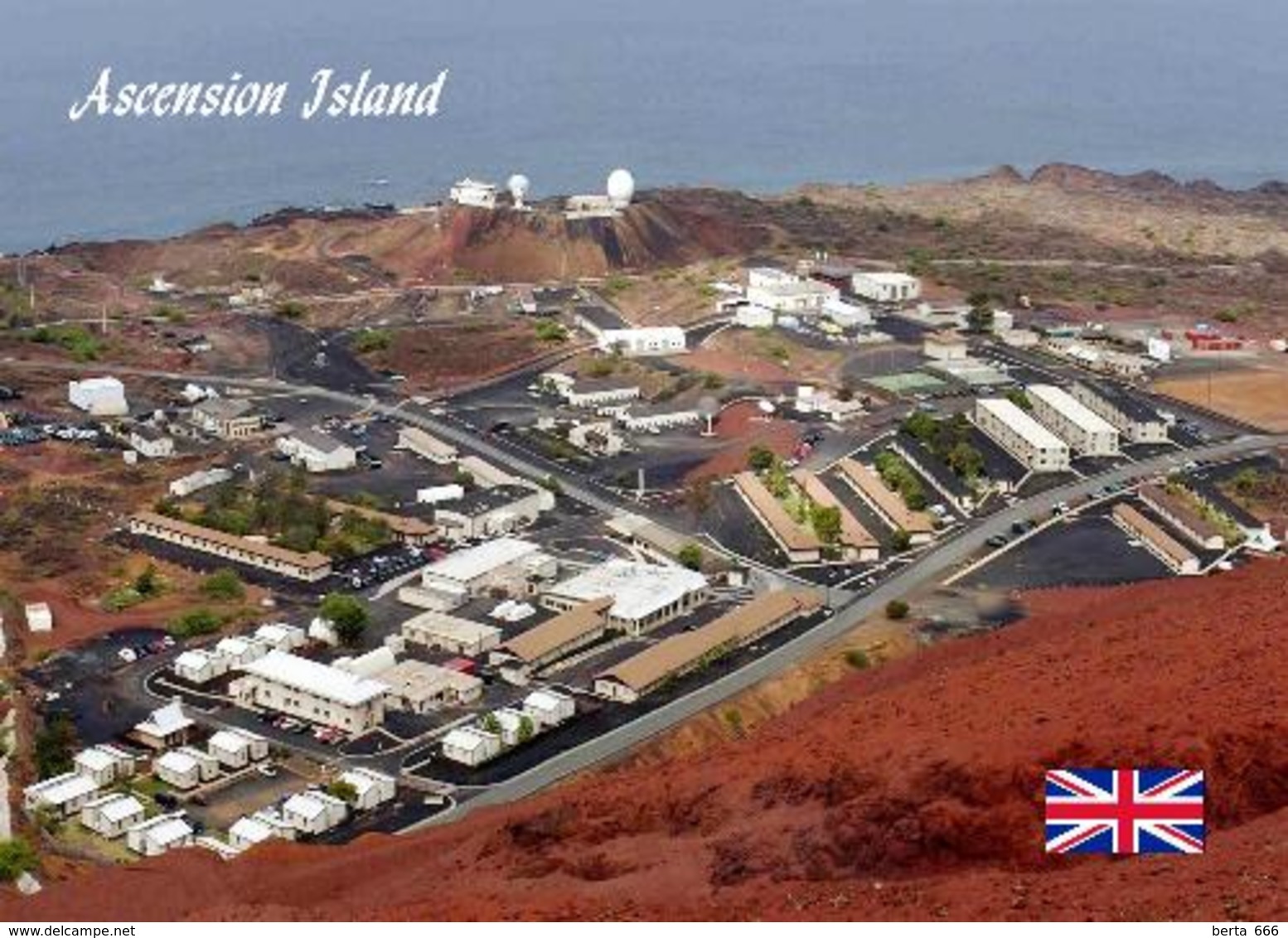 Ascension Island Aerial View New Postcard - Ascension Island