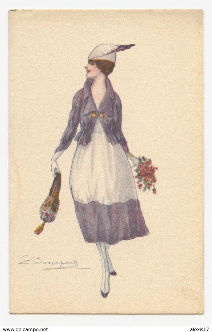 Illustrateur Bompard.femme Belle époque.mode 1900.la Parisienne - Bompard, S.