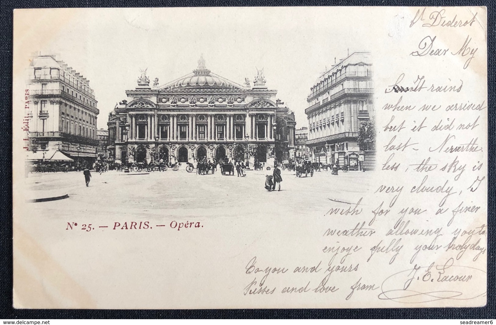 Carte Postale Tarif à 10c Mixte Sage/Blanc 1901 N° 102 & 111 Paris Pour Enghein Amusant !! - 1898-1900 Sage (Type III)