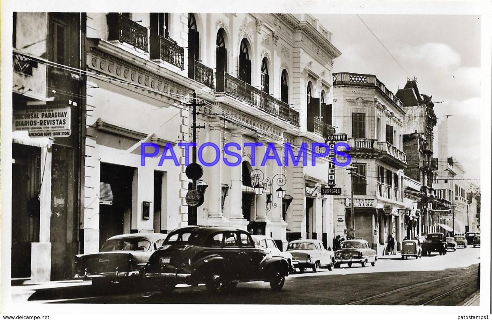 134427 PARAGUAY ASUNCION STREET CALLE PALMA & AUTOMOBILE CAR POSTAL POSTCARD - Paraguay