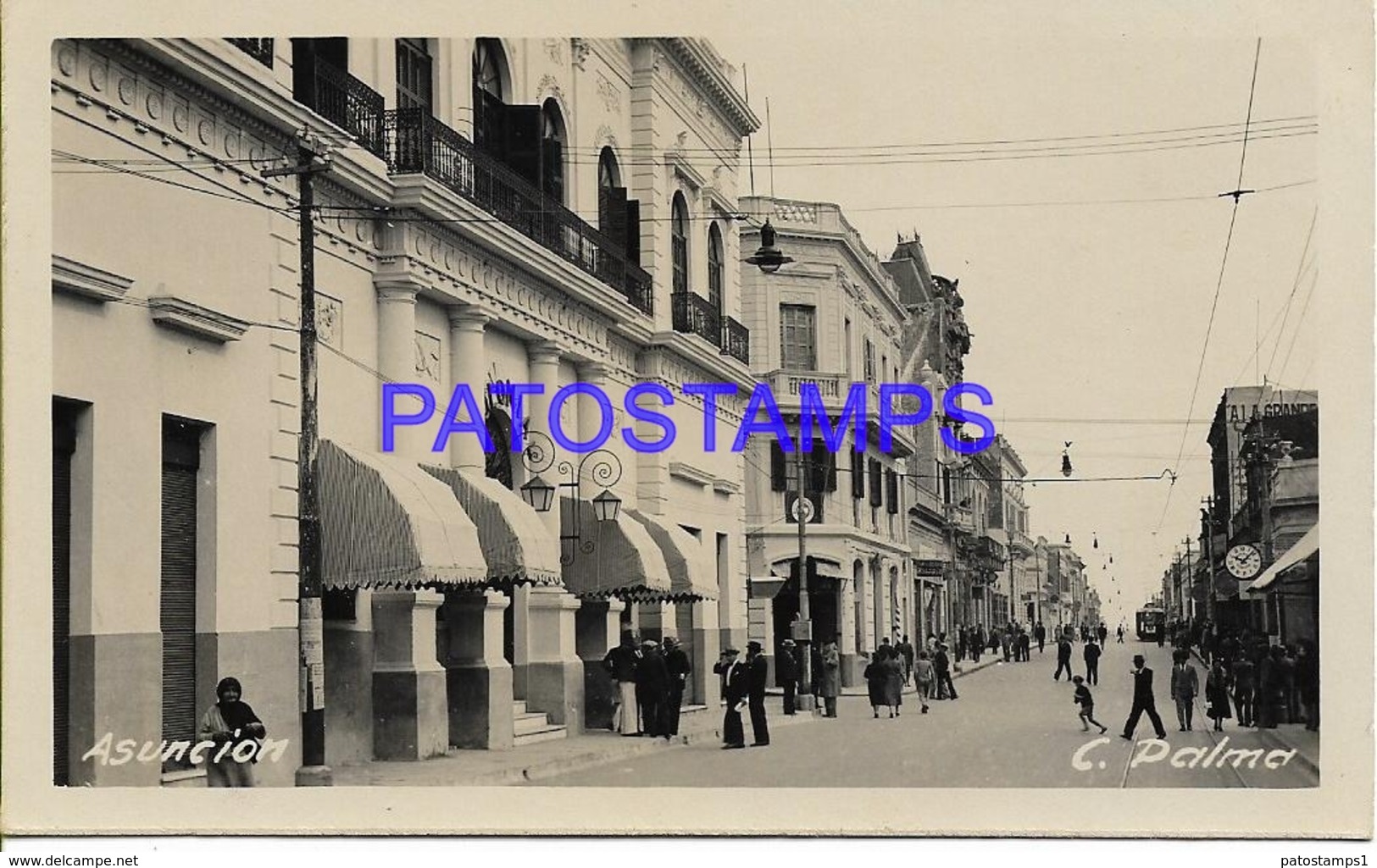 134442 PARAGUAY ASUNCION STREET CALLE PALMA PHOTO NO POSTAL POSTCARD - Paraguay