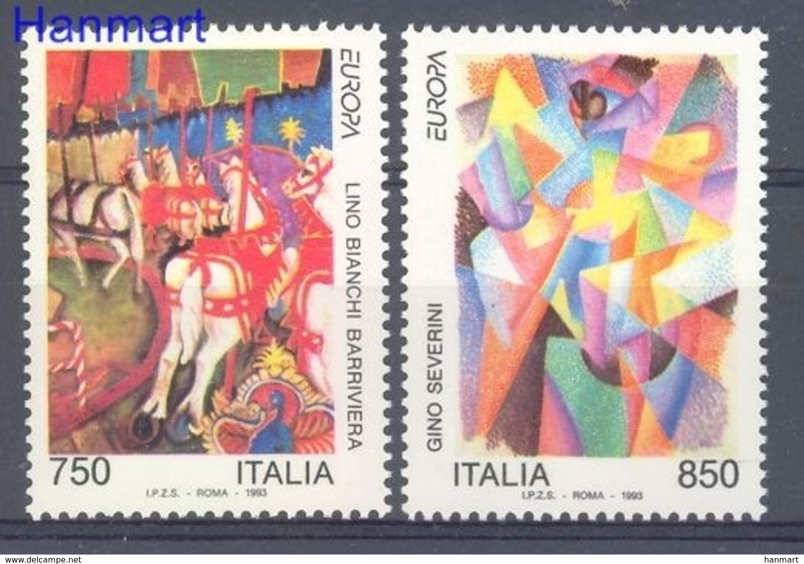 Italy 1993 Mi 2279-2280 MNH ( ZE2 ITA2279-2280 ) - Chevaux