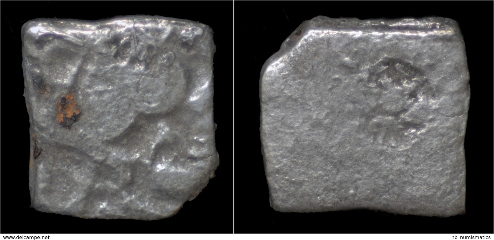 Mauryan Empire AR Drachm (karshapana) - Indische Münzen