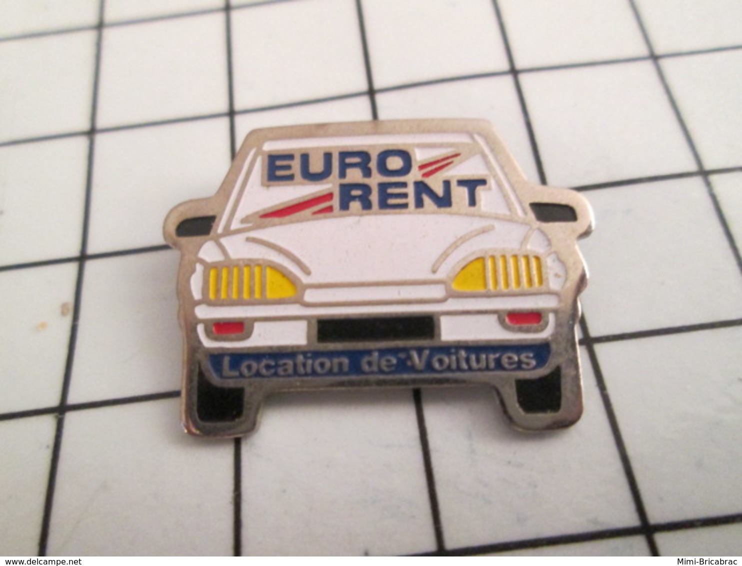 616A Pin's Pins / Beau Et Rare / THEME : AUTOMOBILES / EURO RENT LOCATION DE VOITURES CITROEN ? - Citroën