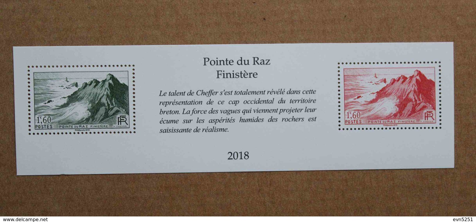 T5-C5 : 2018 Trésors De La Philatélie - La Pointe Du Raz (Finistère) - Unused Stamps