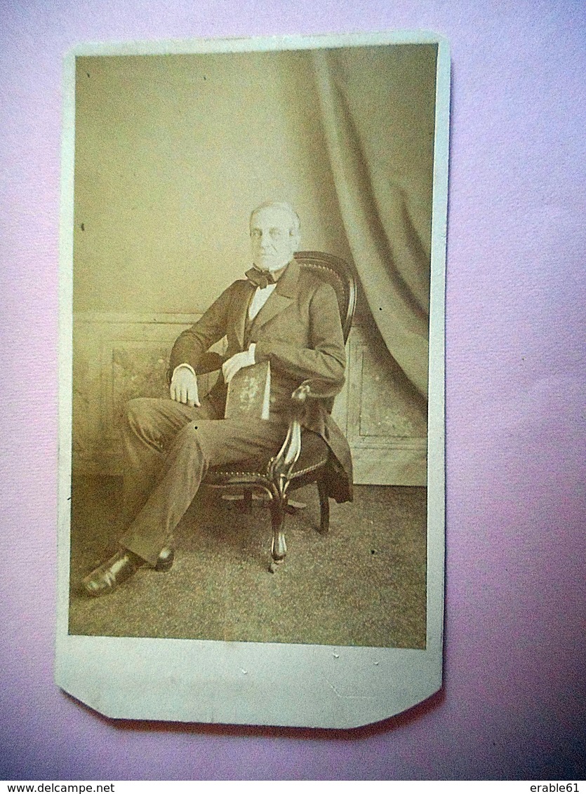 PHOTO CDV  19 EME HOMME ELEGANT  MODE  Cabinet LETALLE  A PARIS - Old (before 1900)