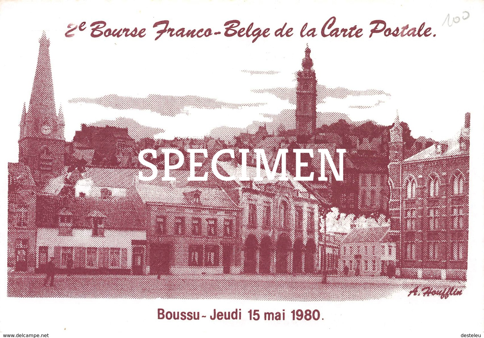 2e Bourse Franco-Belge De La Carte Postale - Boussu 1980 - Boussu