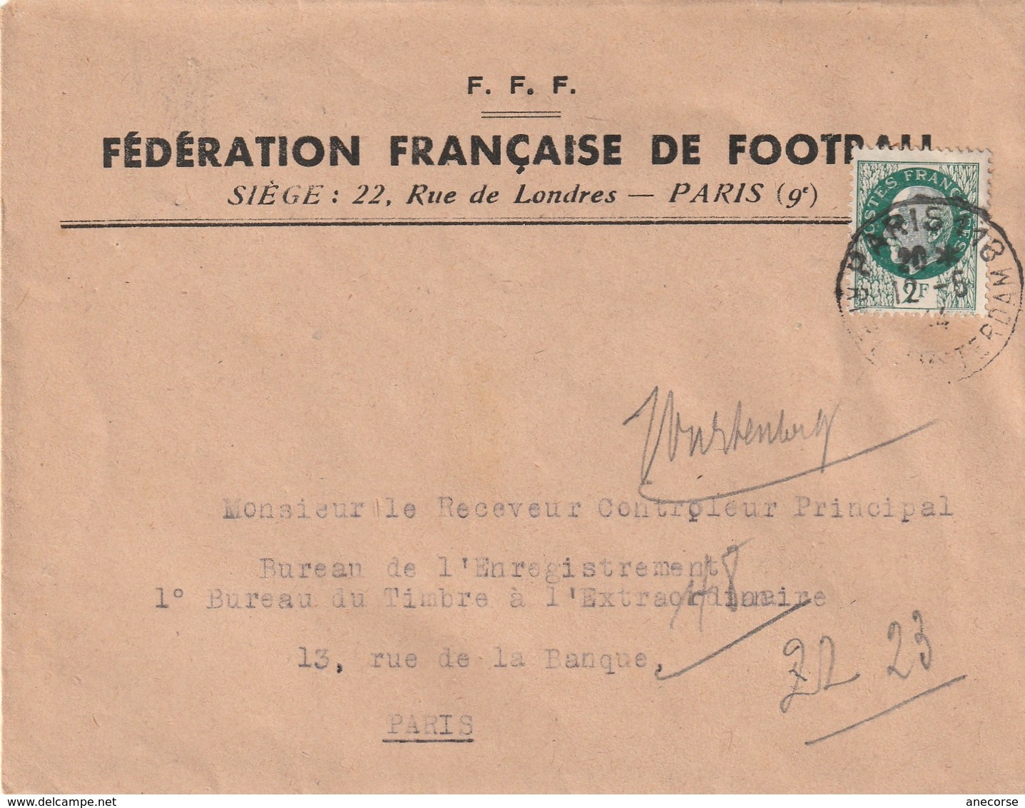 Enveloppe Fédération Francaise De Football - Verzamelingen