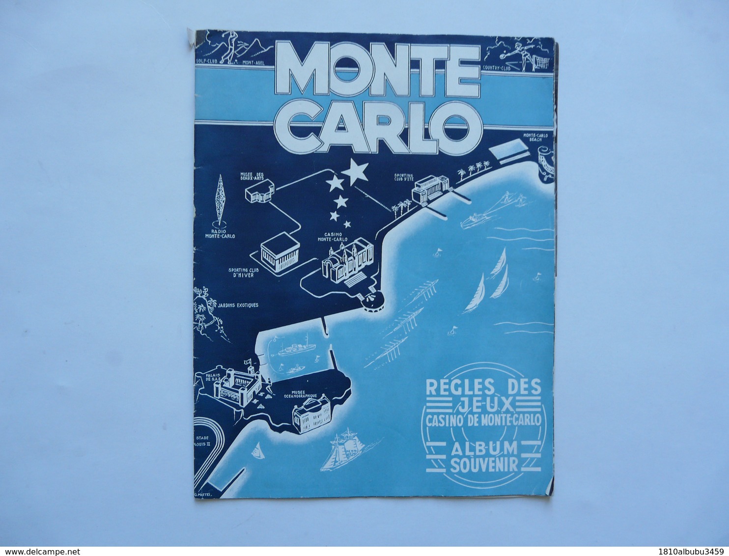 MONTE CARLO - ALBUM SOUVENIR : Règles Des Jeux Du Casino De MONTE CARLO - Juegos De Sociedad