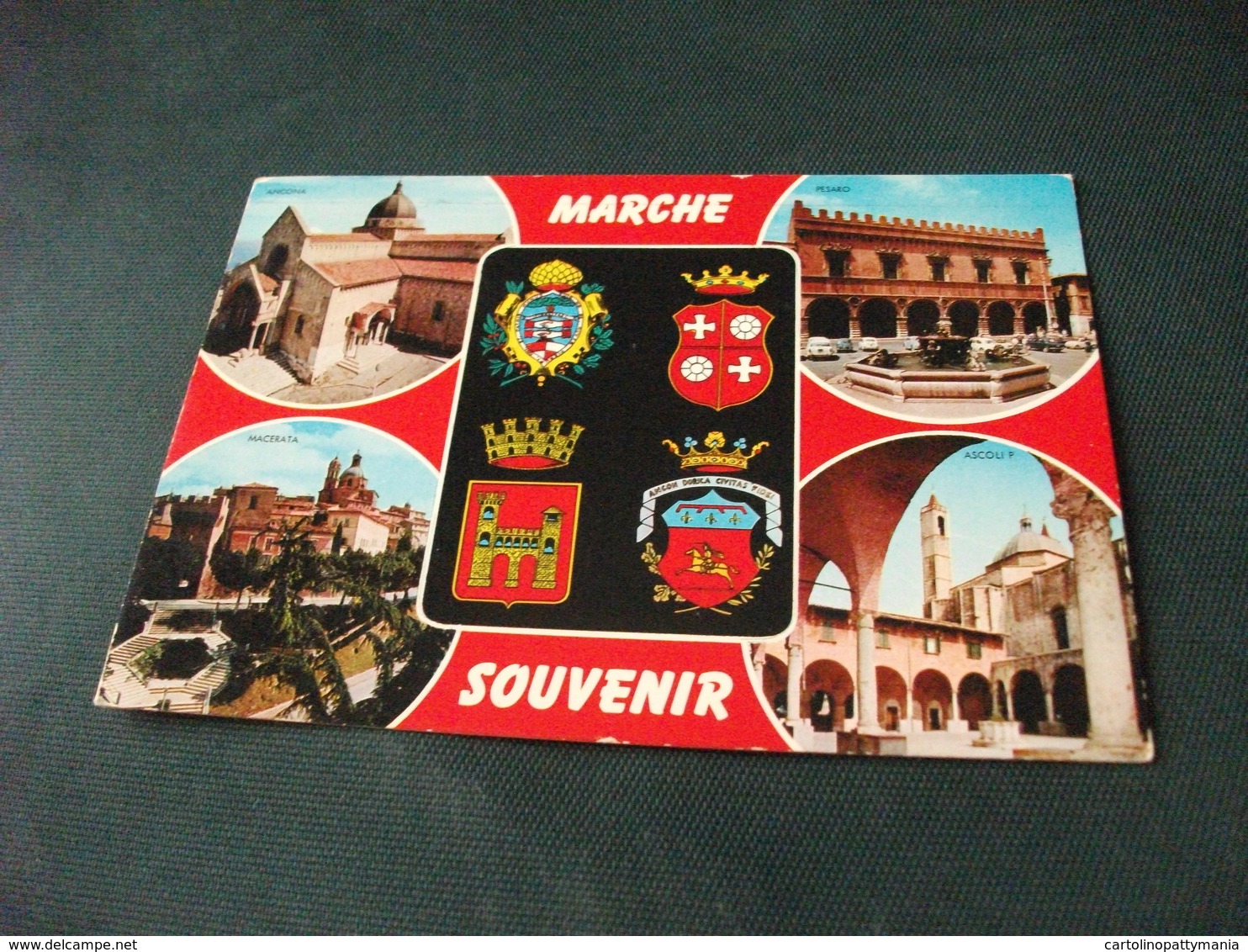 VEDUTE ANCONA PESARO MACERATA ASCOLI PICENO E STEMMI MARCHE SOUVENIR - Other & Unclassified