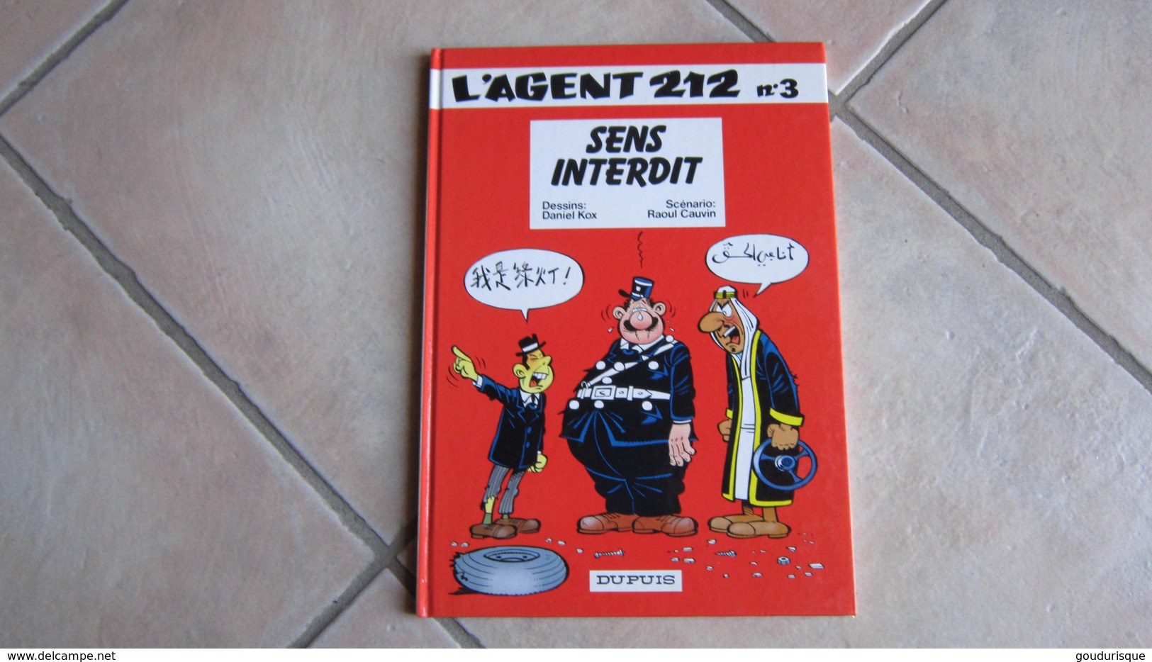 L'AGENT 212 T3 SENS INTERDIT   CAUVIN/KOX - Agent 212, L'