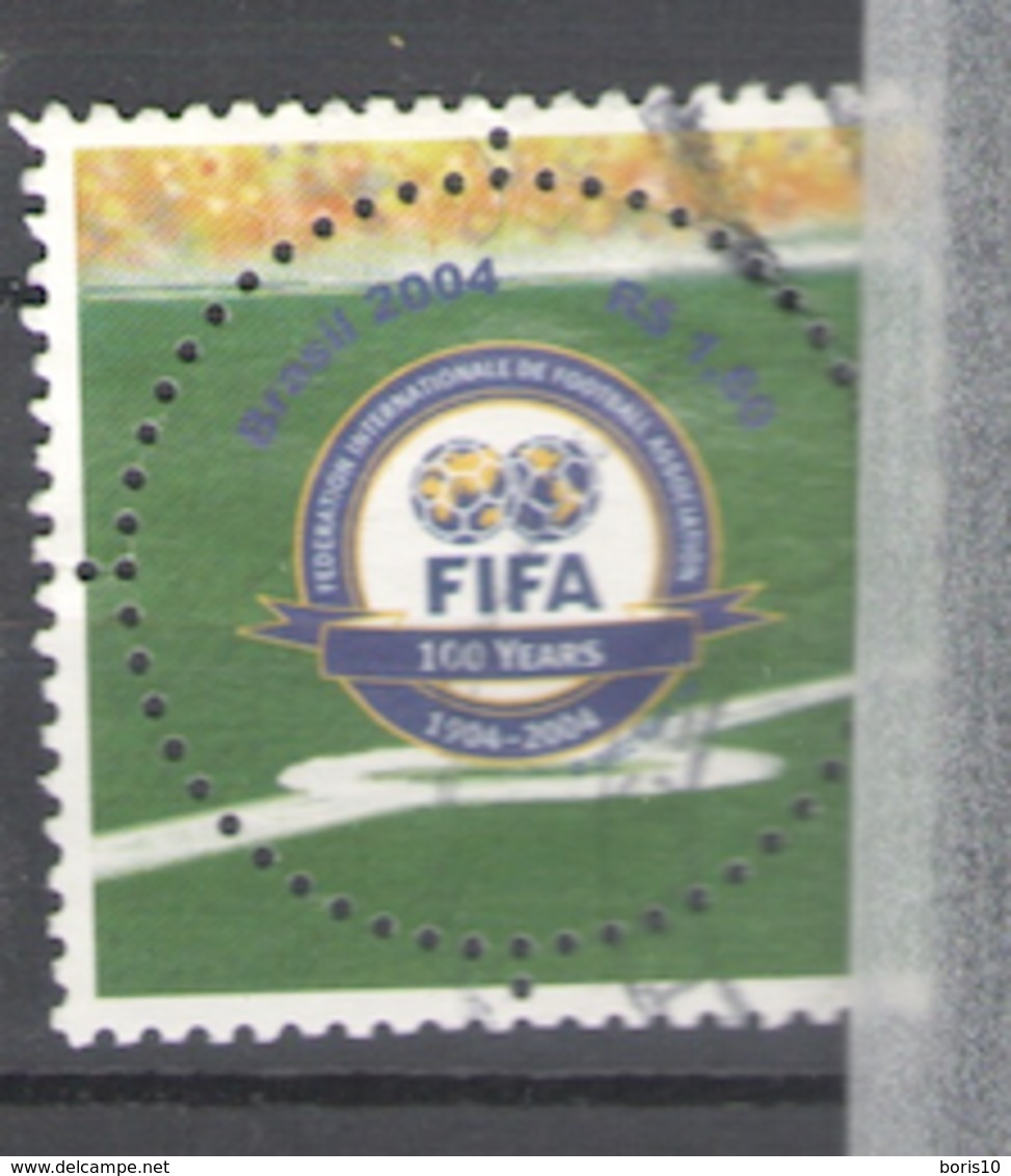 Brazil Used 2004, Football, Soccer, The 100th Anniversary Of The Founding Of FIFA - Gebruikt