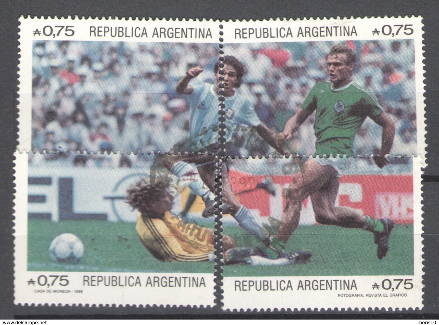 Brazil Used 1986 Football, Soccer, World Cup - Mexico 1986 - Winners - Usati