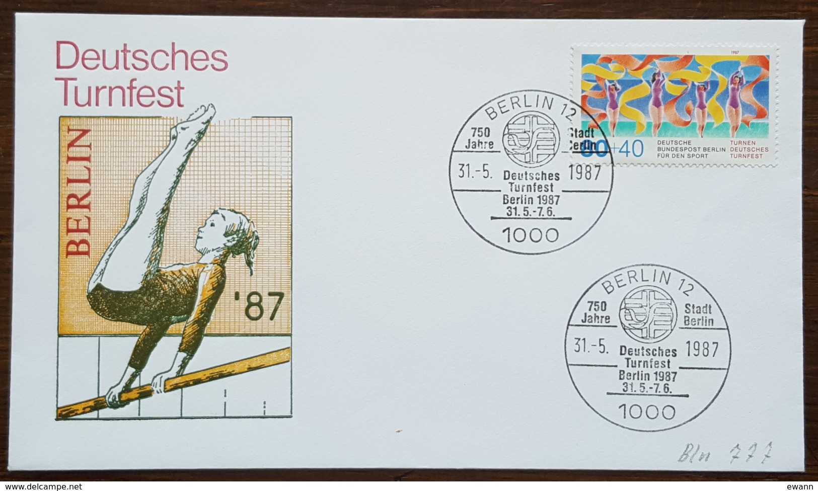 Allemagne Berlin - FDC 1987 - YT N°738 - Pour Le Sport / Fête De La Gymnastique - Otros & Sin Clasificación