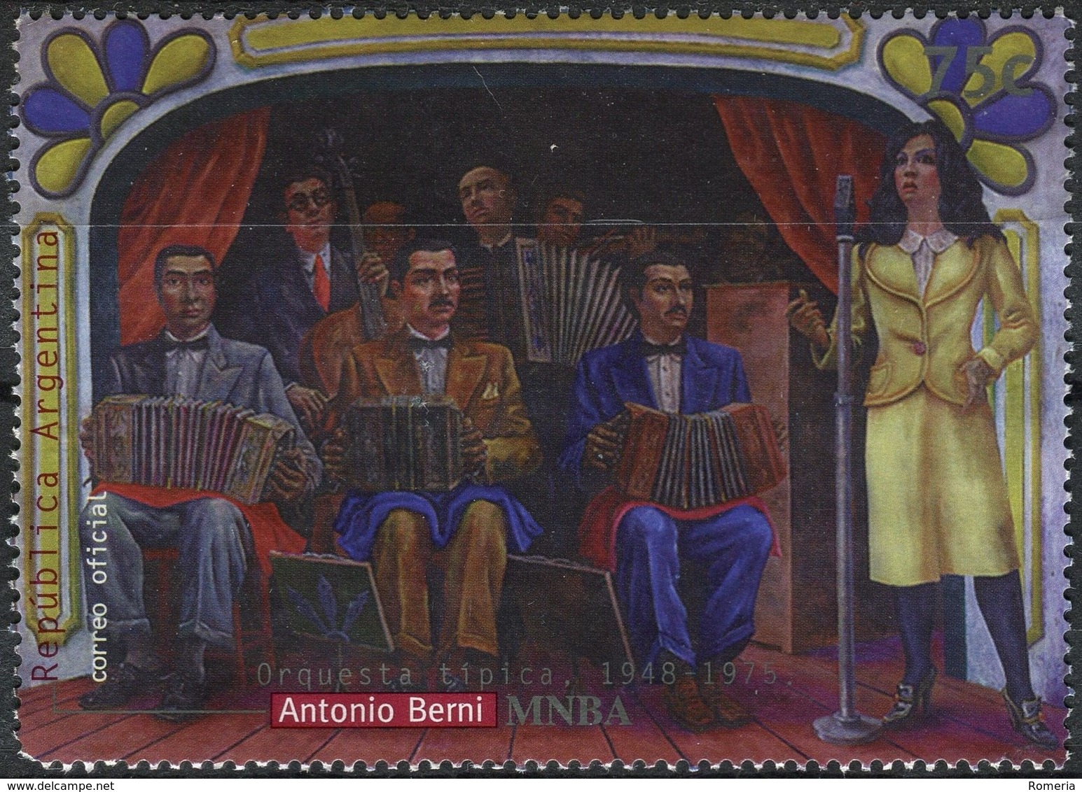 Argentine - 2099 - Timbre Du BF 69 - Tango - Obl. B - Usati