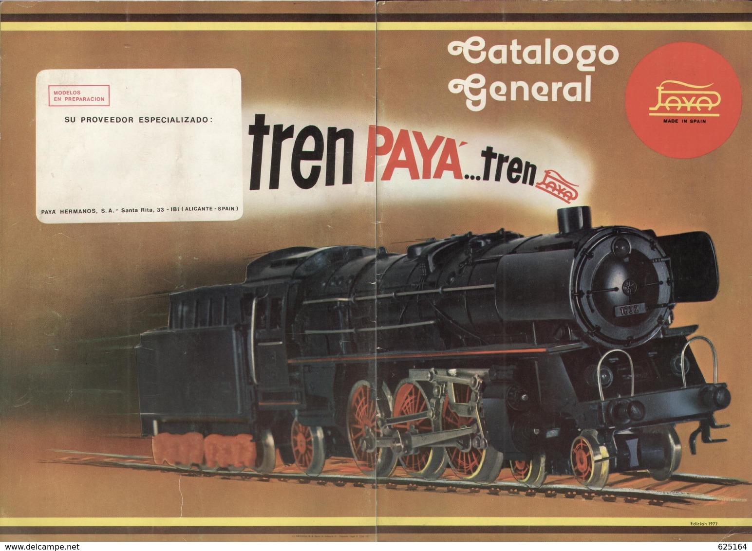 Catalogue PAYA 1977 ...tren Catalogo General HO Made In Spain  - en Espagnol - Zonder Classificatie