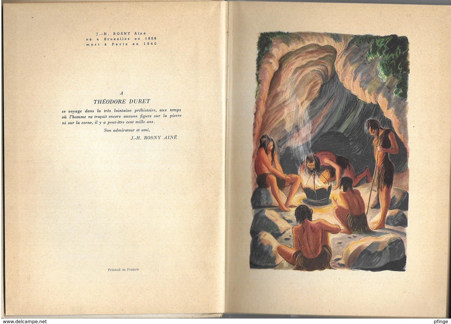 La Guerre Du Feu Par J. H. Rosny Aîné - Rouge Et Or  N°65 - Illustrations : Jean Chièze - Bibliothèque Rouge Et Or