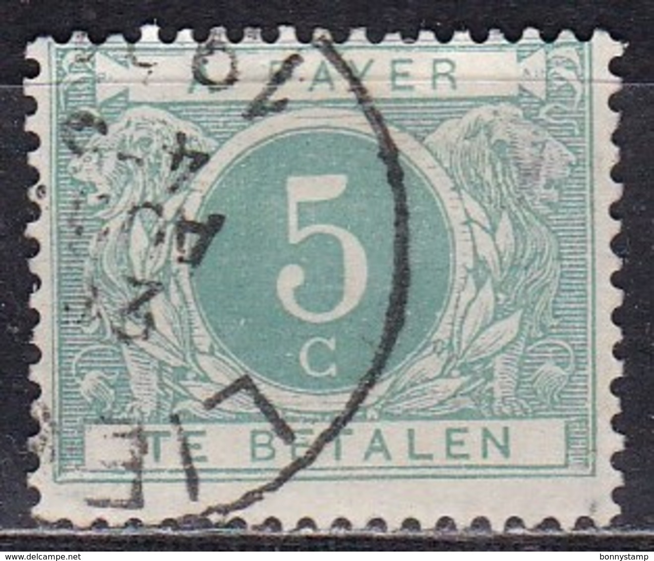 Belgio, 1916 - 5c Te Betalen - Nr.J12 Usato° - Stamps