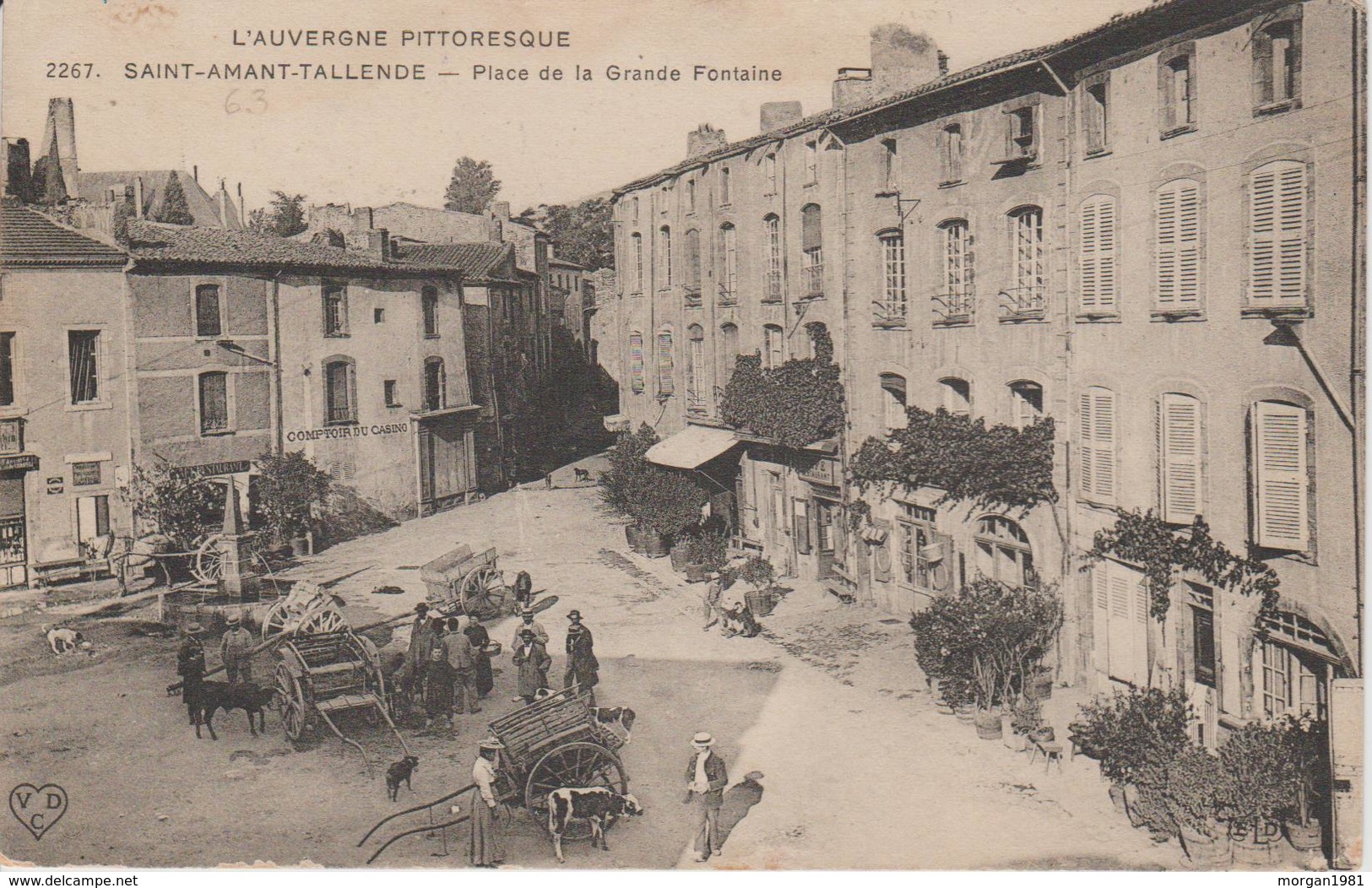 L' AUVERGNE PITTORESQUE      ST-AMANT-TALLENDE                             PLACE DE LA GRANDE FONTAINE - Other & Unclassified