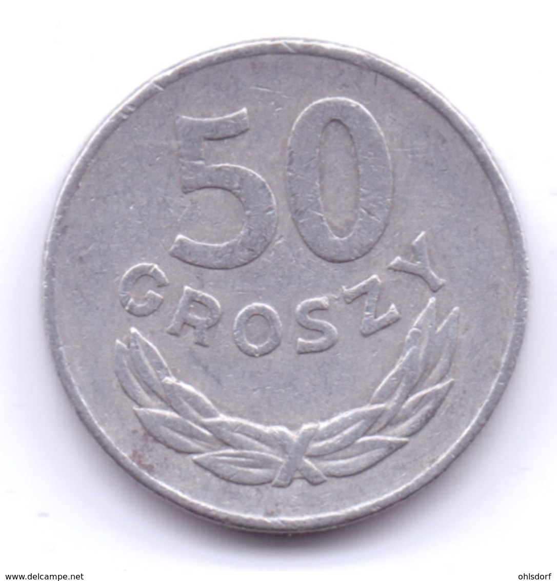 POLSKA 1977: 50 Groszy, Y# 48.1 - Polonia
