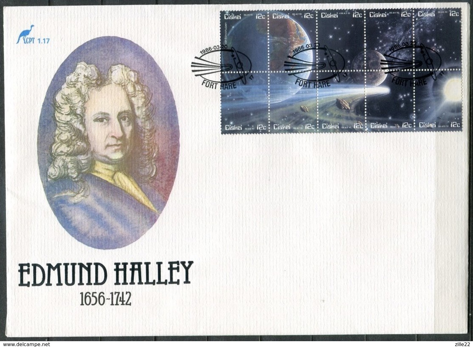 Ciskei Mi# 87-96 FDC - Space Halley's Comet - Bofutatsuana