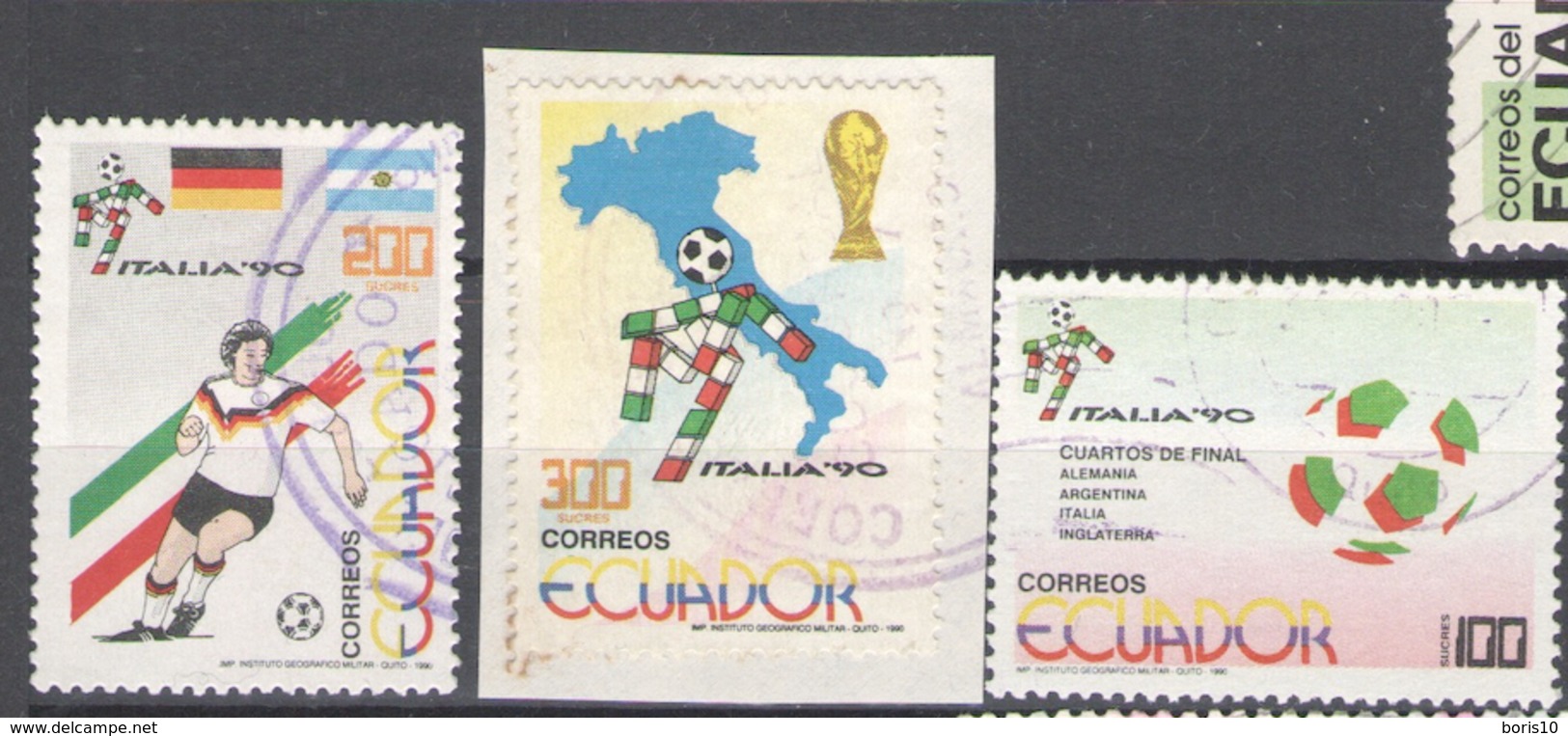 Ecuador Used 1990 Football, Soccer, World Cup - Italy - Ecuador