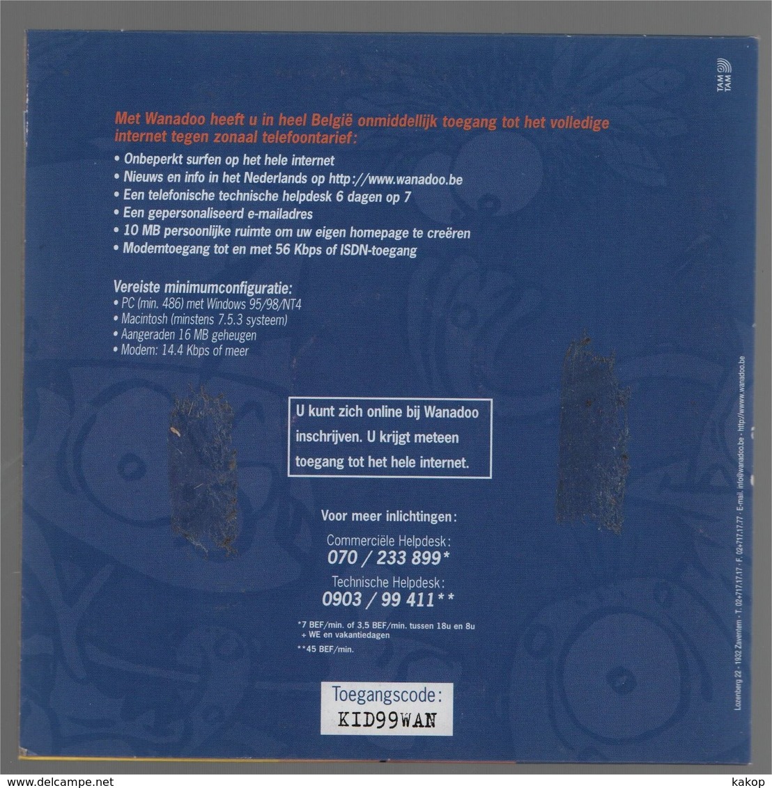 CD Dupuis Kid Paddle Midam Wanadoo 2000 - Autres & Non Classés