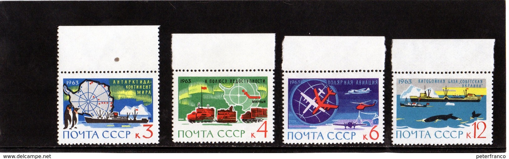 CG39 - 1963 Russia - Ricerche Nell'Antartide - Forschungsstationen