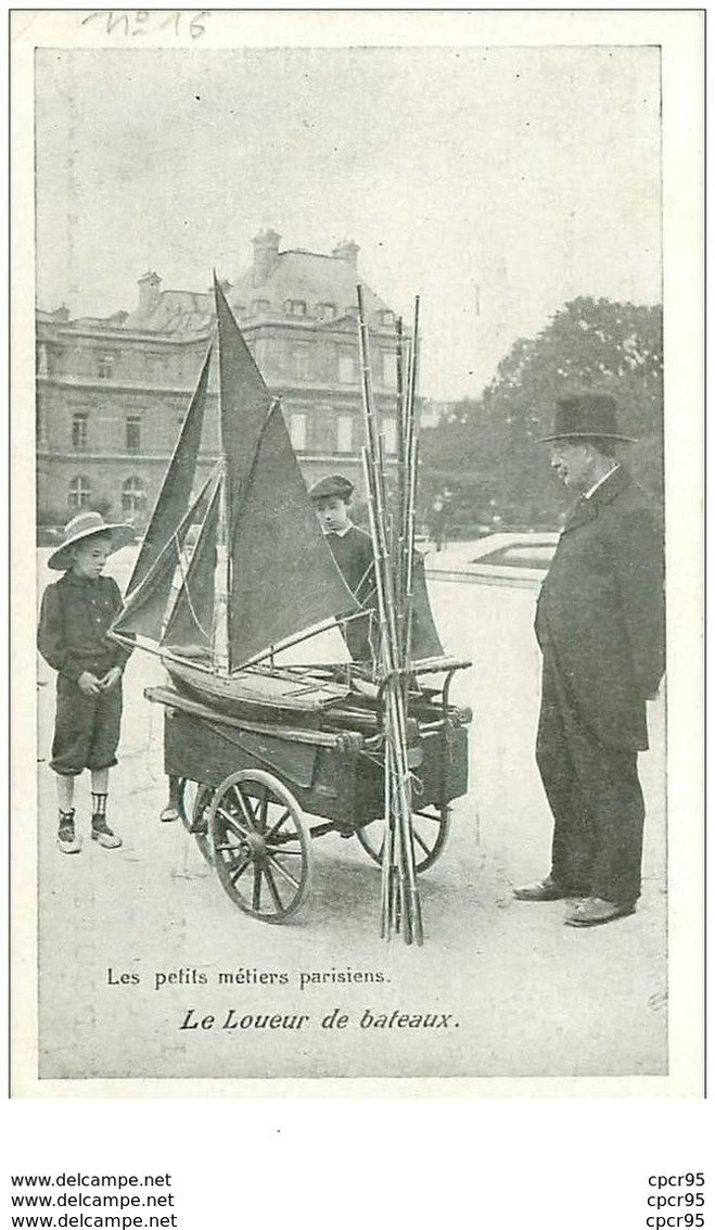 75.PARIS.n°21885.LES PETITS METIERS PARISIENS.LE LOUEUR DE BATEAUX - Petits Métiers à Paris