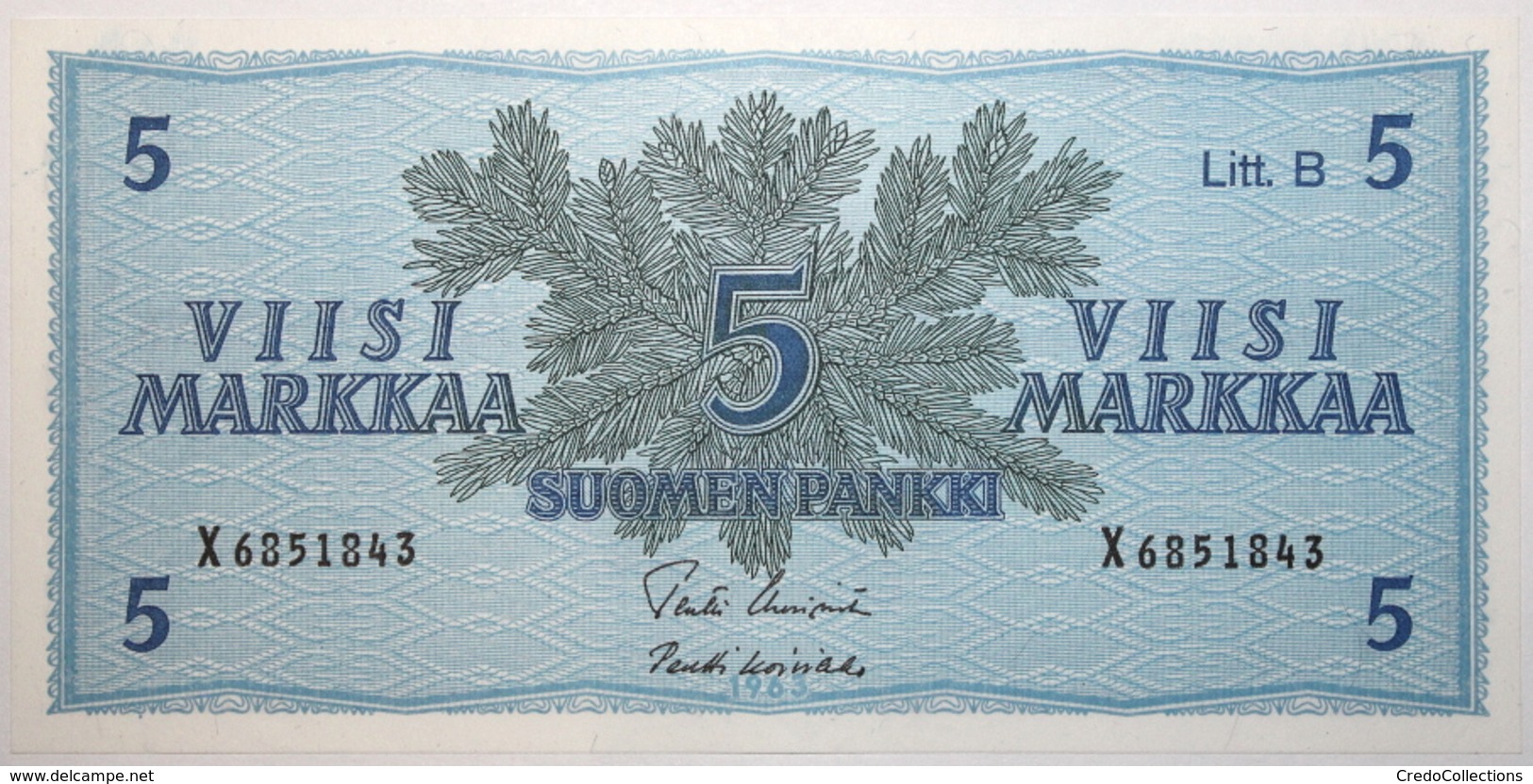 Finlande - 5 Markkaa - 1963 - PICK 106Aa.19 - NEUF - Finland