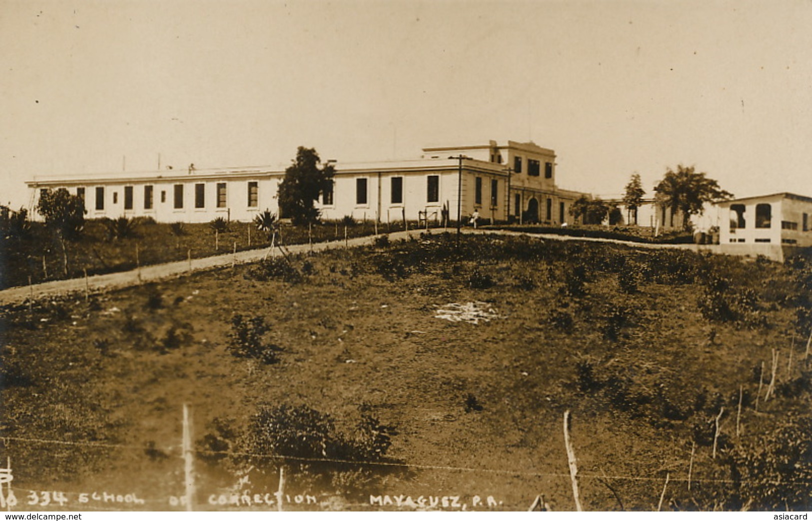 Porto Rico Real Photo Mayaguez School Of Correction - Puerto Rico