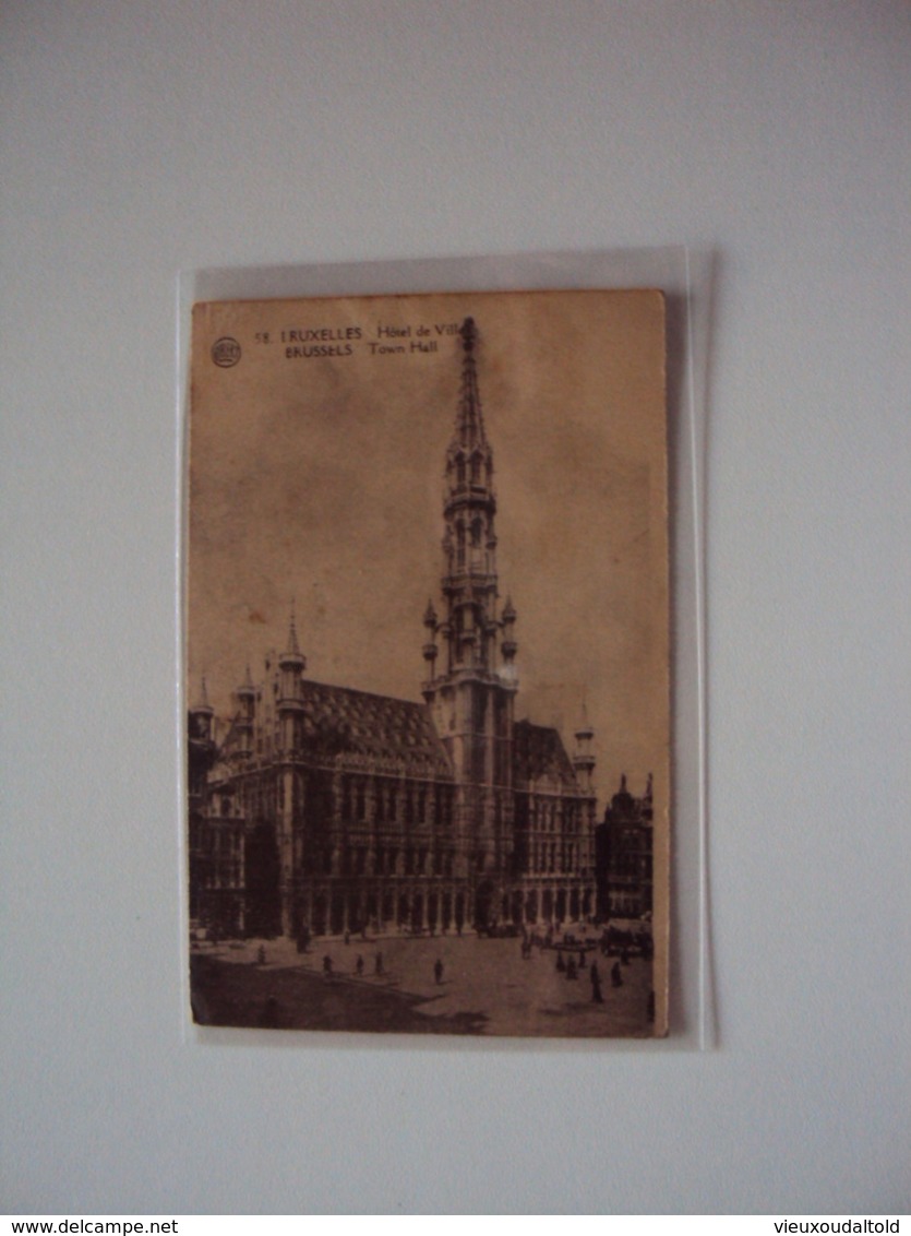 CPA   BRUXELLES / BRUSSELS  Hôtel De Ville / Town Hall - Monumenten, Gebouwen