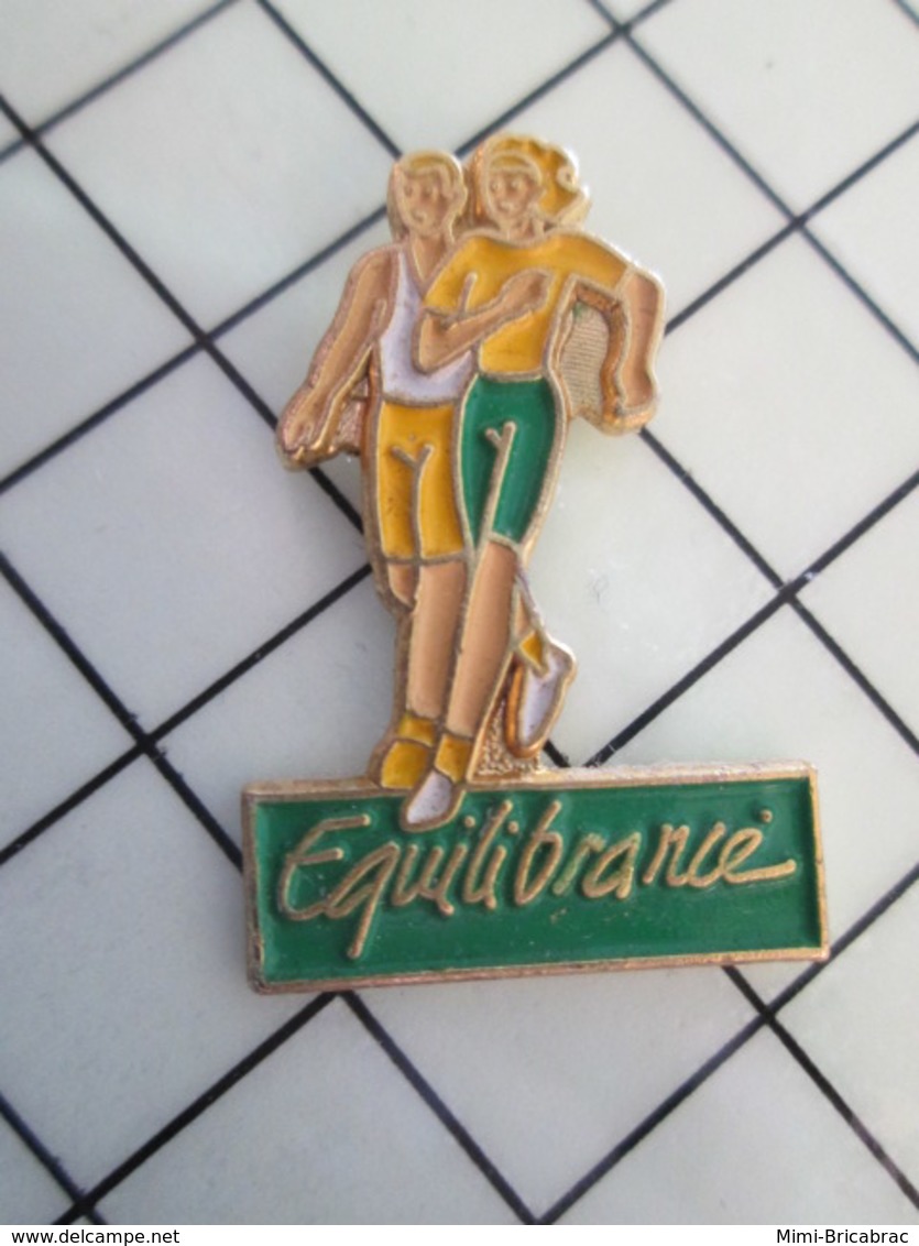 1120 Pin's Pins / Beau Et Rare / THEME : SPORTS / COURSE A PIED EQUILIBRANCE Et Fatigance ! - Atletismo
