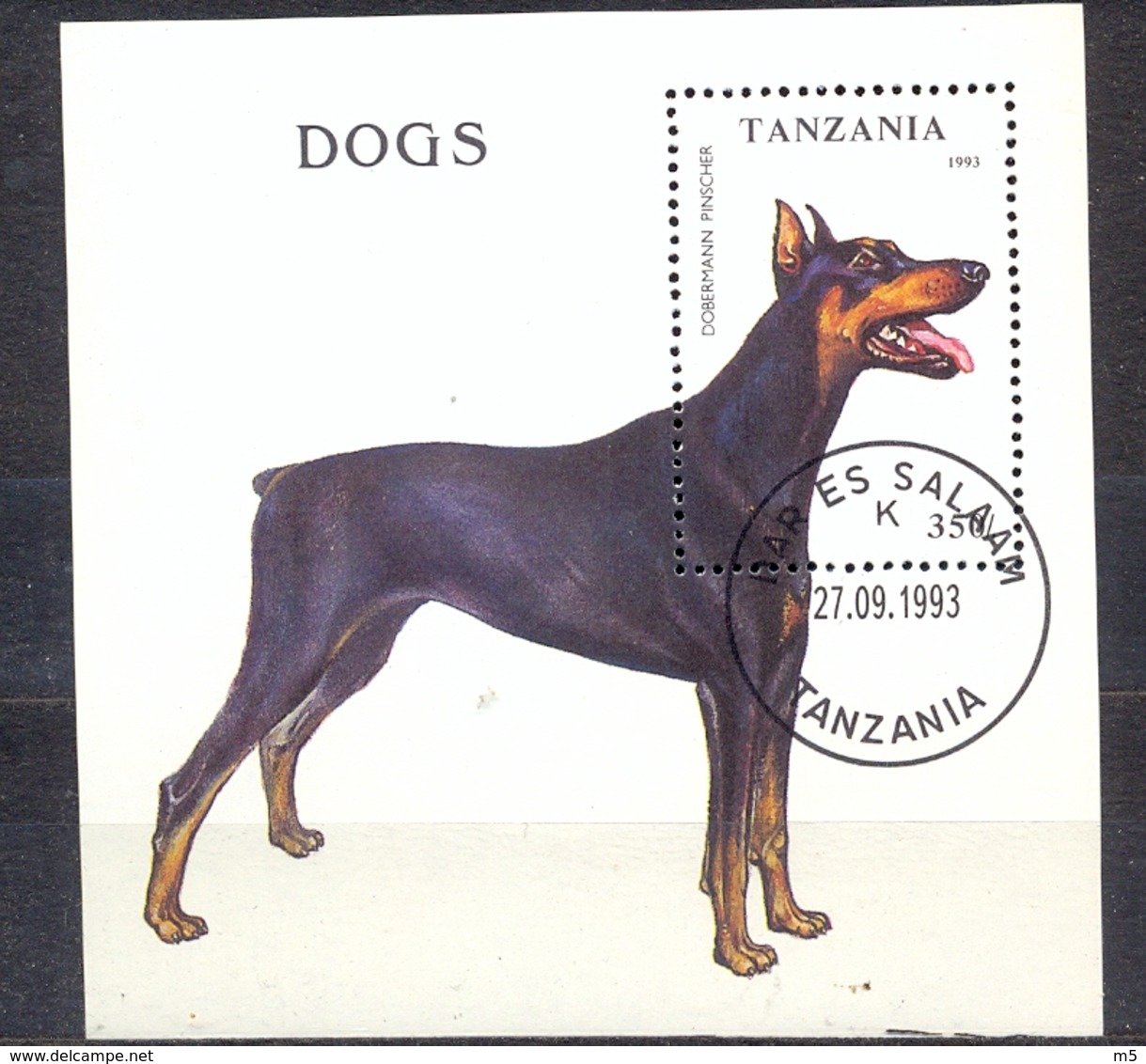 TANZANIA - FAUNA - DOGS -  MI.NO.BL 227 - CV - 2,5 € - Tanzania (1964-...)