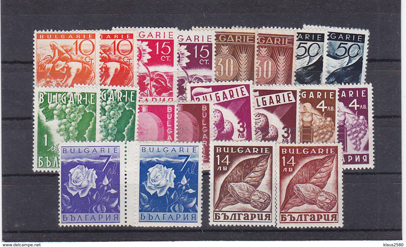 Bulgarien Nr.320-339 ** - Unused Stamps