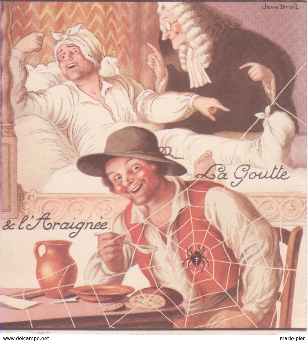 Illustration De Jean Droit "la Goutte Et L'araignée" - Non Classés