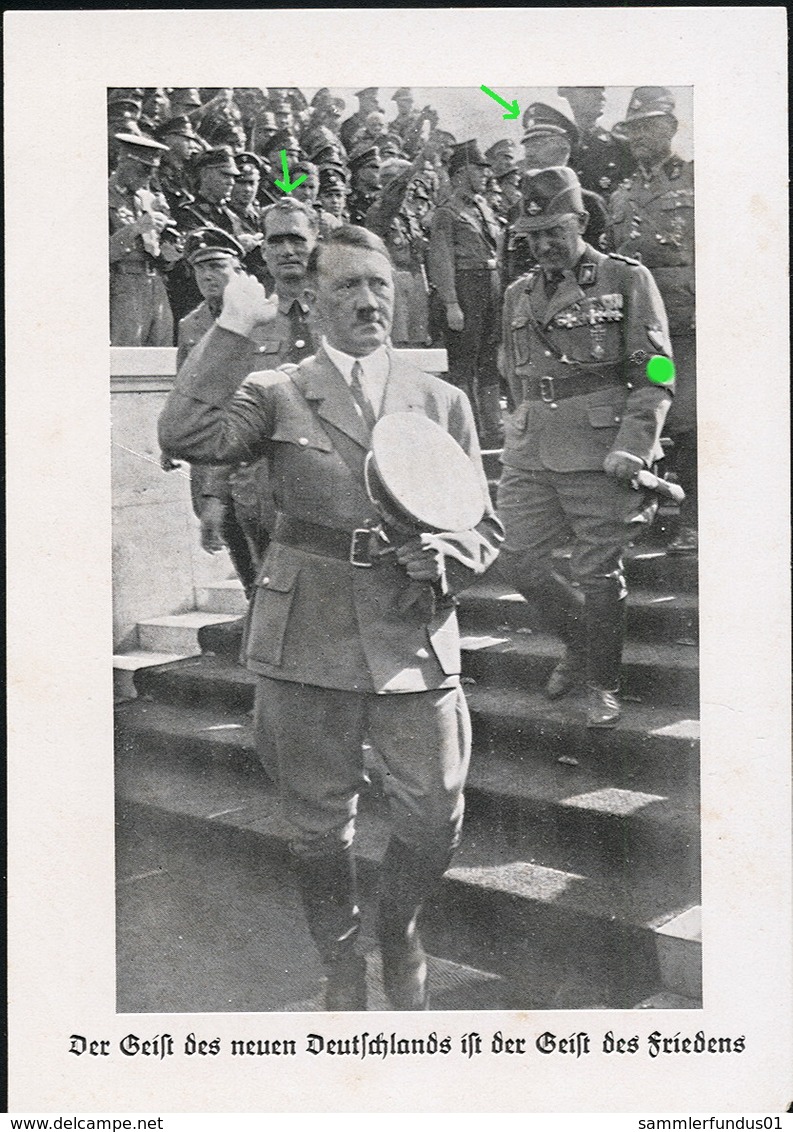 AK/CP Propaganda  Hitler  Hess  Himmler     Nazi      Ungel/uncirc.1933-45   Erhaltung/Cond. 2   Nr. 01073 - Guerra 1939-45