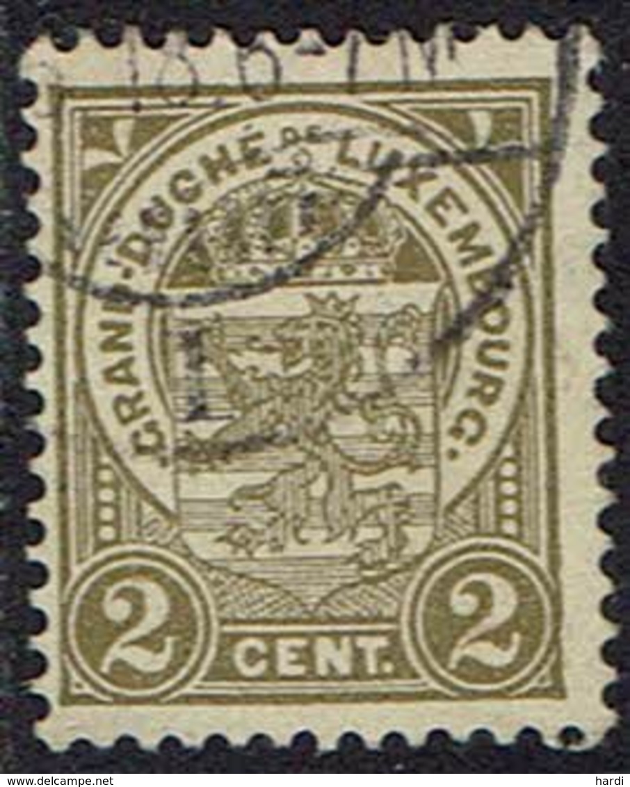 Luxemburg 1907, MiNr 85, Gestempelt - 1907-24 Wapenschild