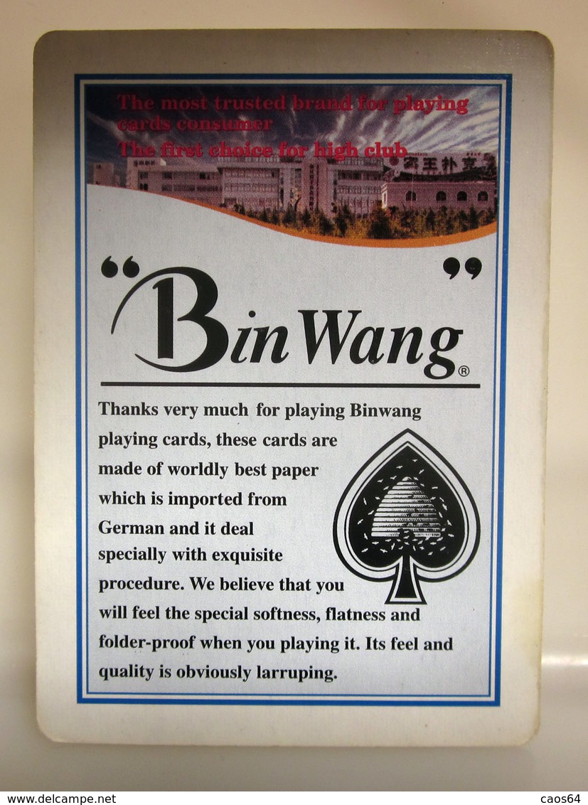 BIN WANG CARTA DA GIOCO - Playing Cards (classic)