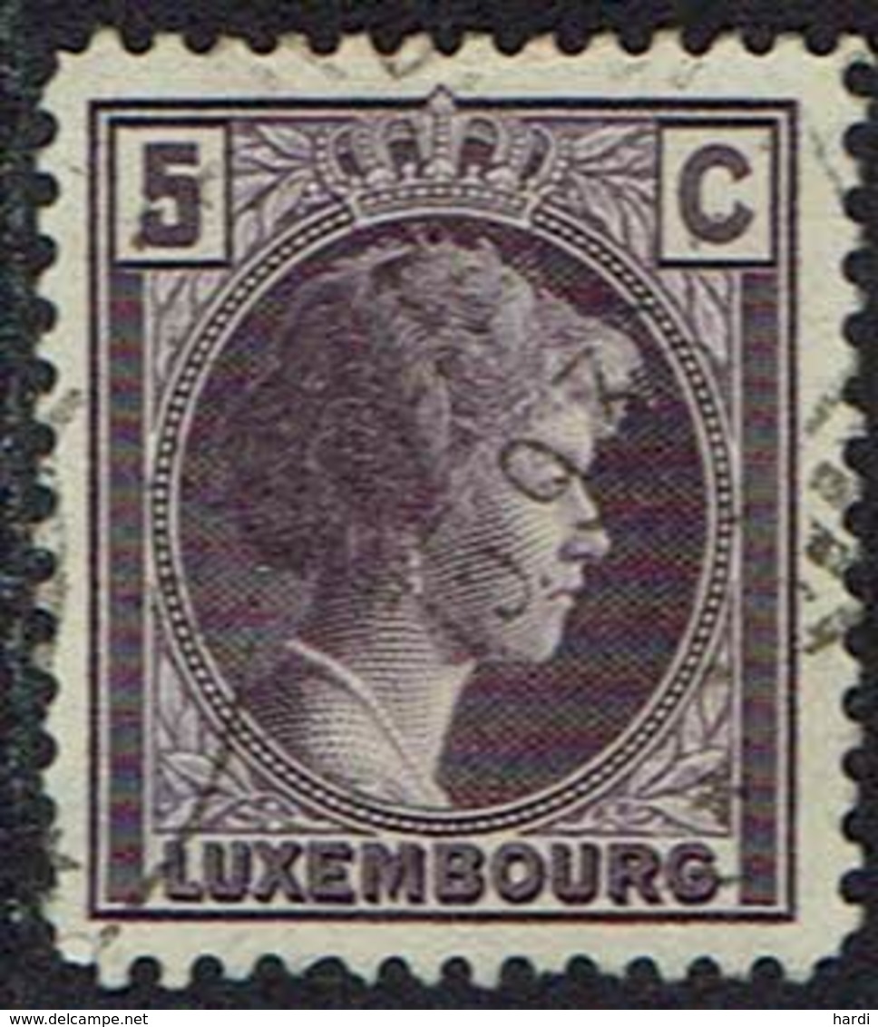 Luxemburg 1926, MiNr 166, Gestempelt - 1926-39 Charlotte De Perfíl Derecho