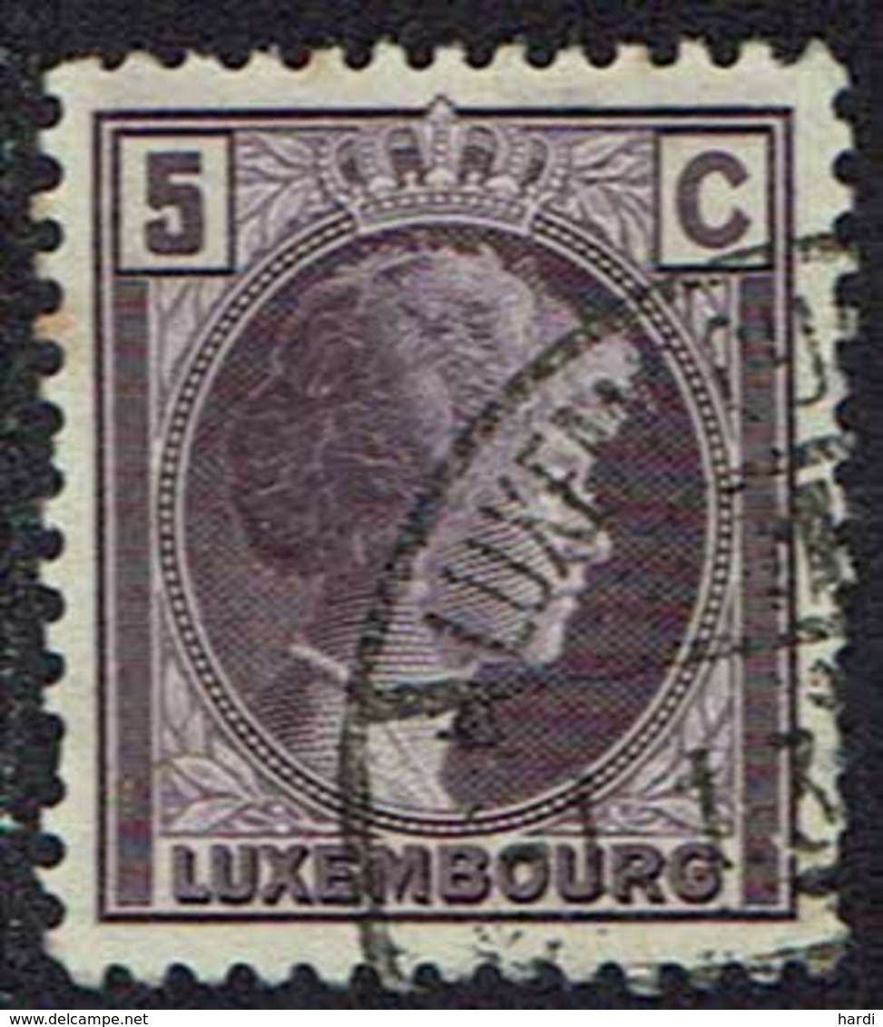 Luxemburg 1926, MiNr 166, Gestempelt - 1926-39 Charlotte De Perfíl Derecho