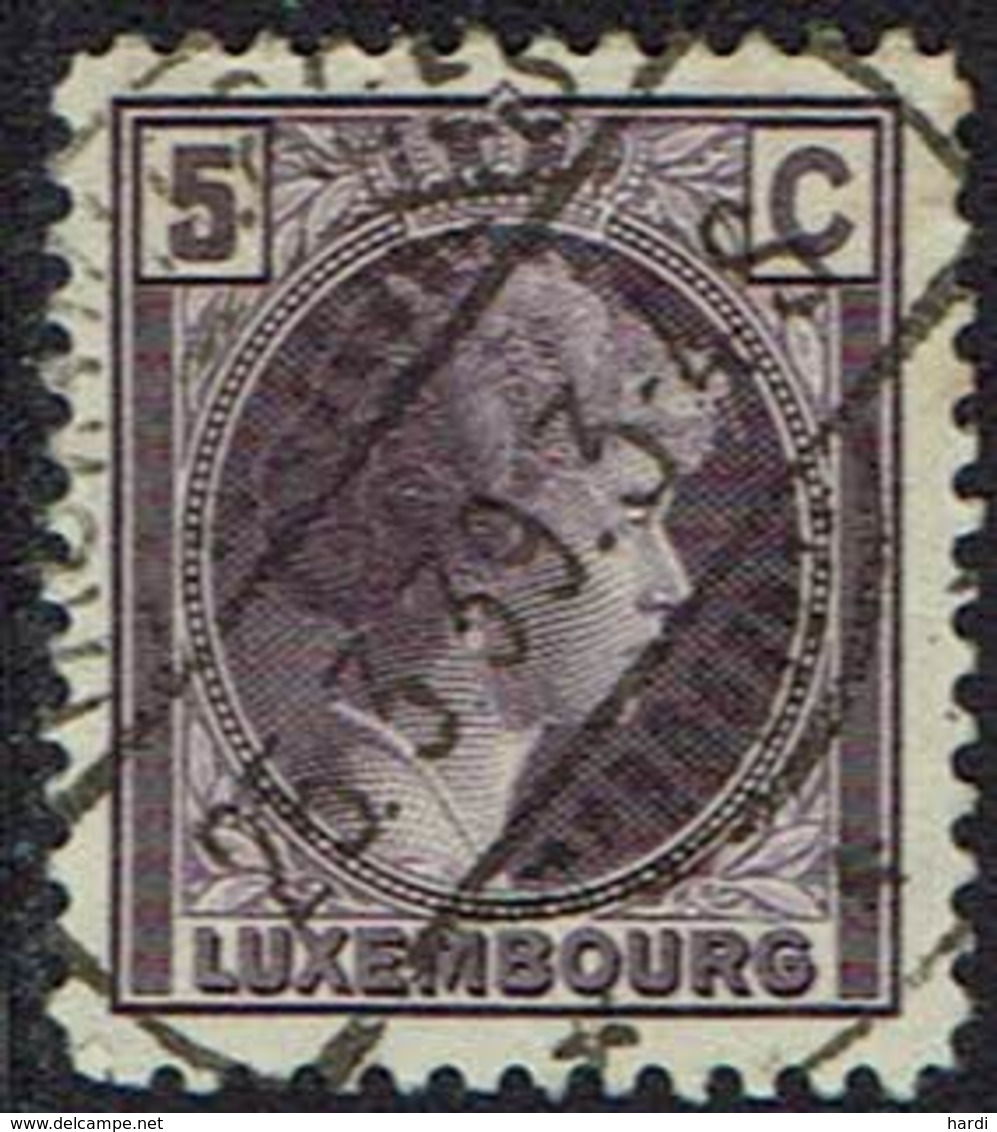 Luxemburg 1926, MiNr 166, Gestempelt - 1926-39 Charlotte Rechtsprofil