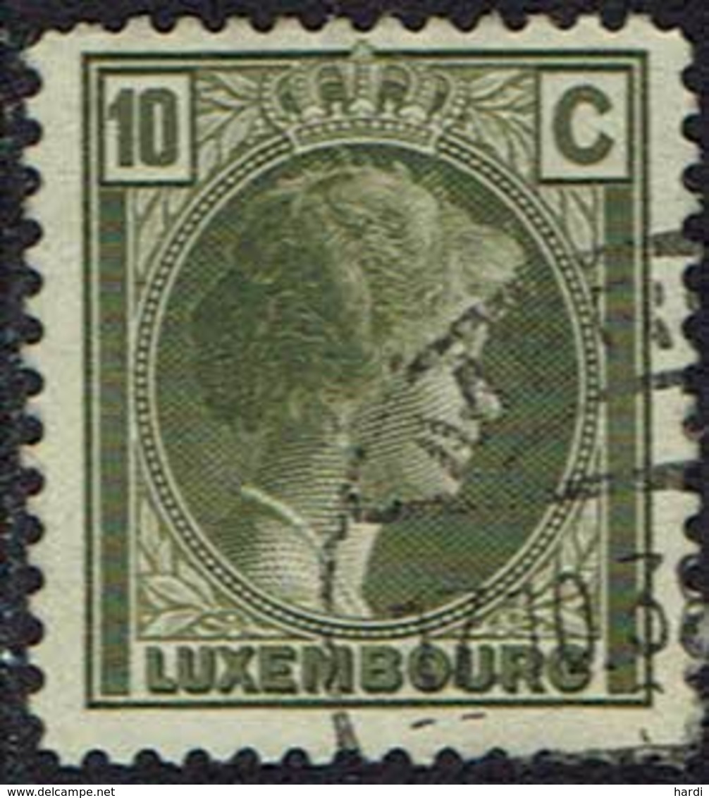 Luxemburg 1926, MiNr 167, Gestempelt - 1926-39 Charlotte De Perfíl Derecho